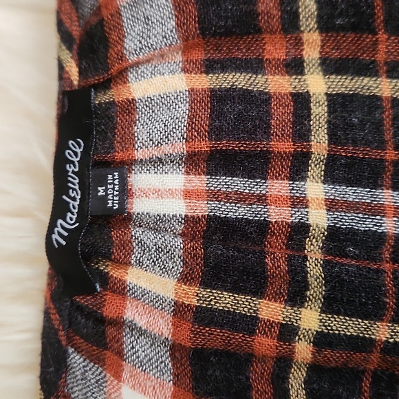 Madewell Plaid Cinch Sleeve Blouse - Picture 3 of 3